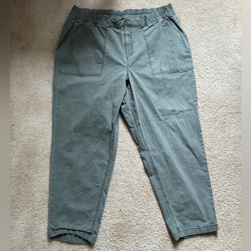 Ava & Viv‎ Gray Cargo Pants Relaxed Fit